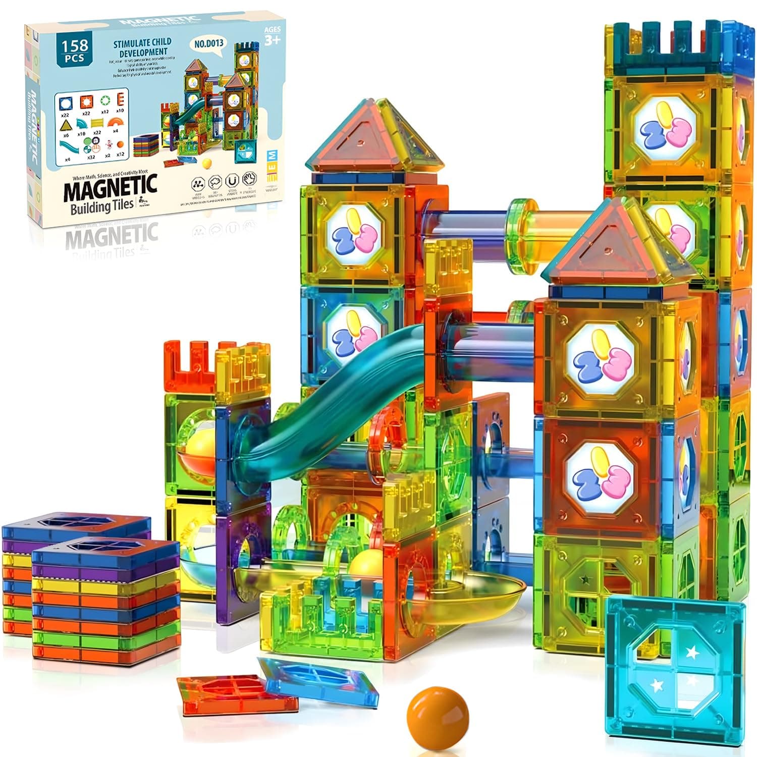 RAMSPIT 158 Pcs Magneticos para niños