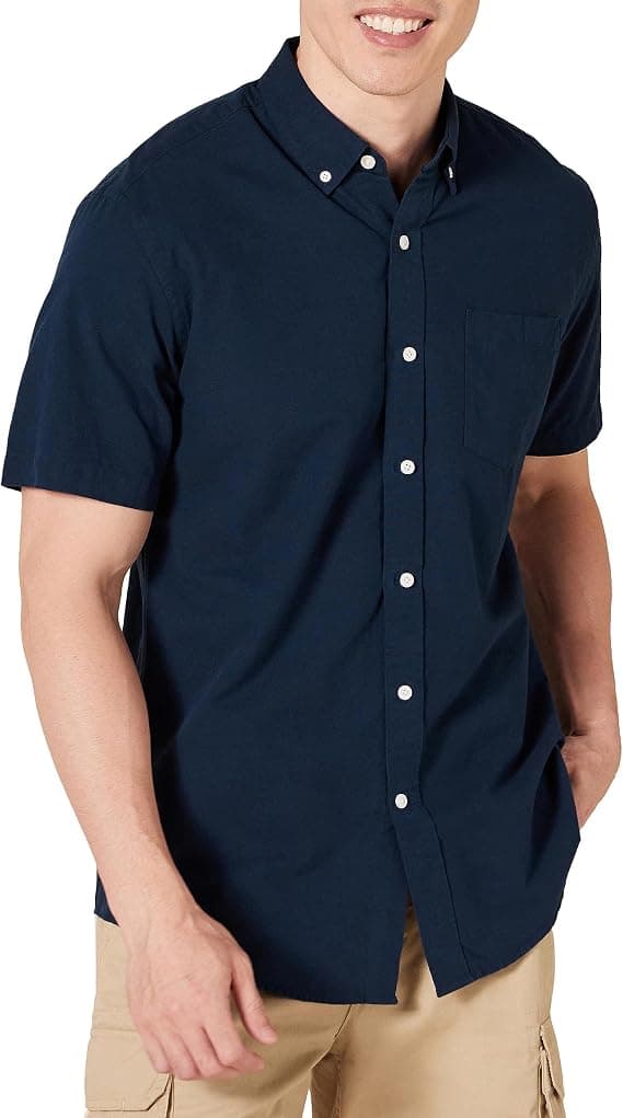 Camisa Oxford de Manga Corta