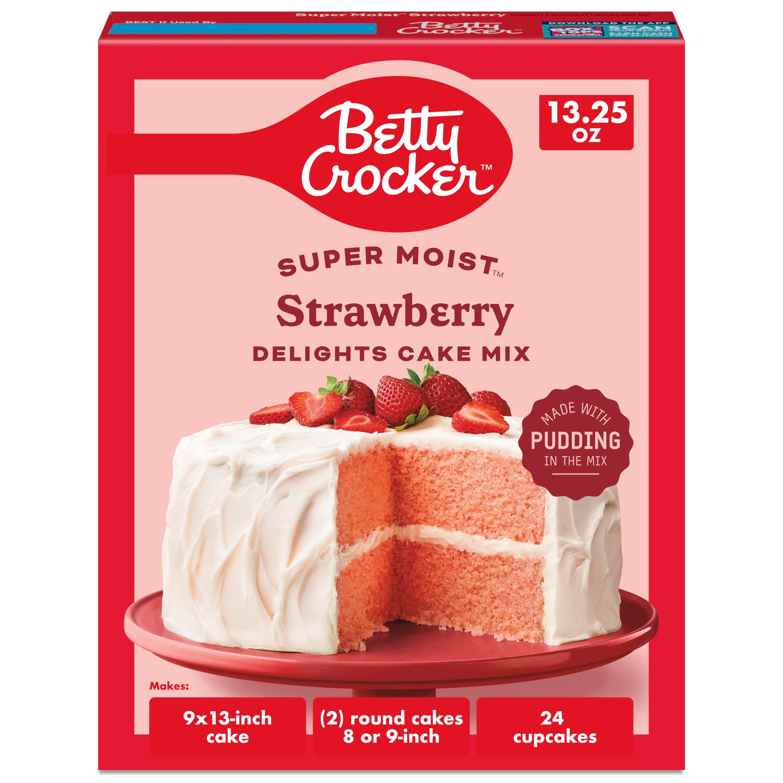 Betty Crocker Harina para Pastel de Fresa 375 g