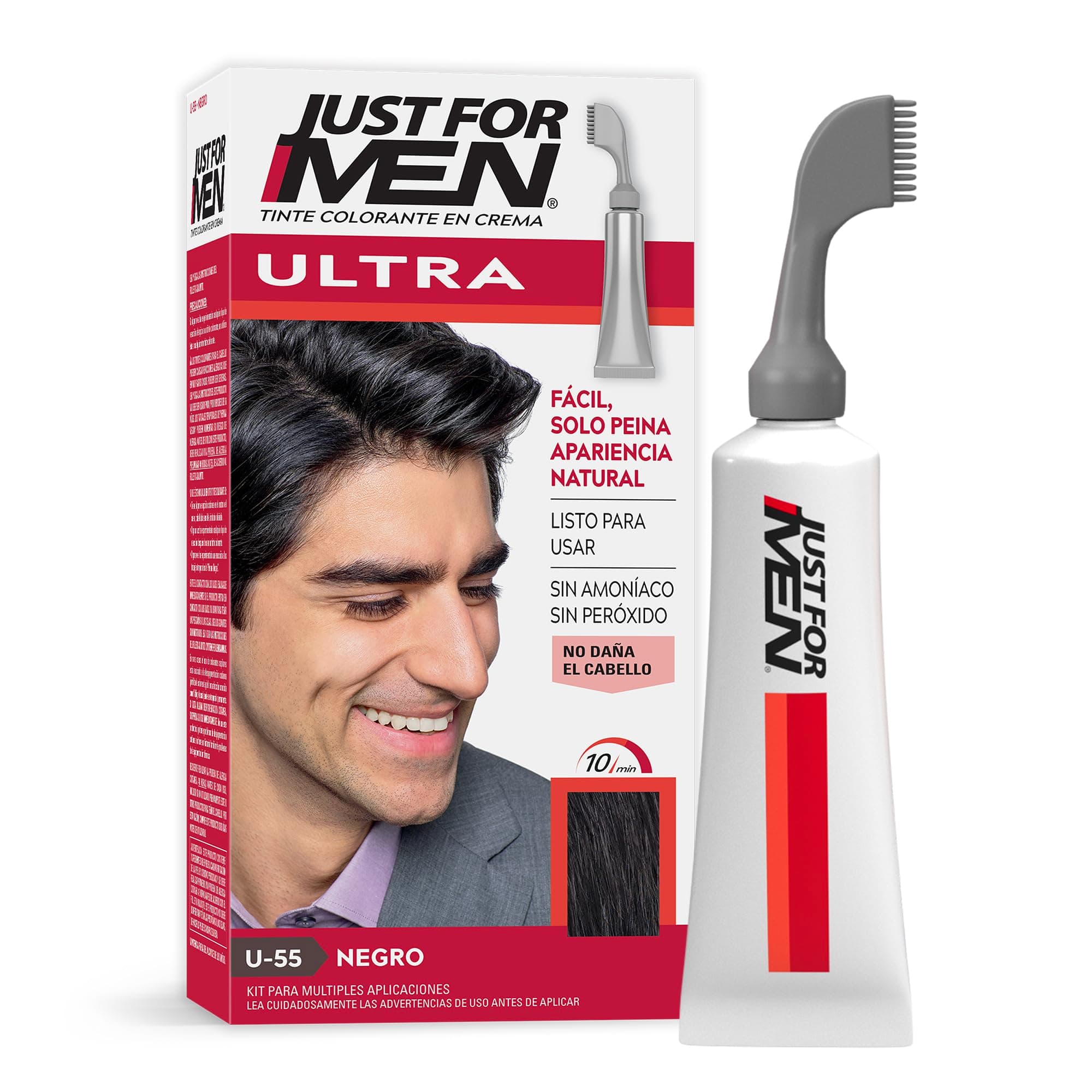 Just For Men Ultra Tinte para Canas Negro U55