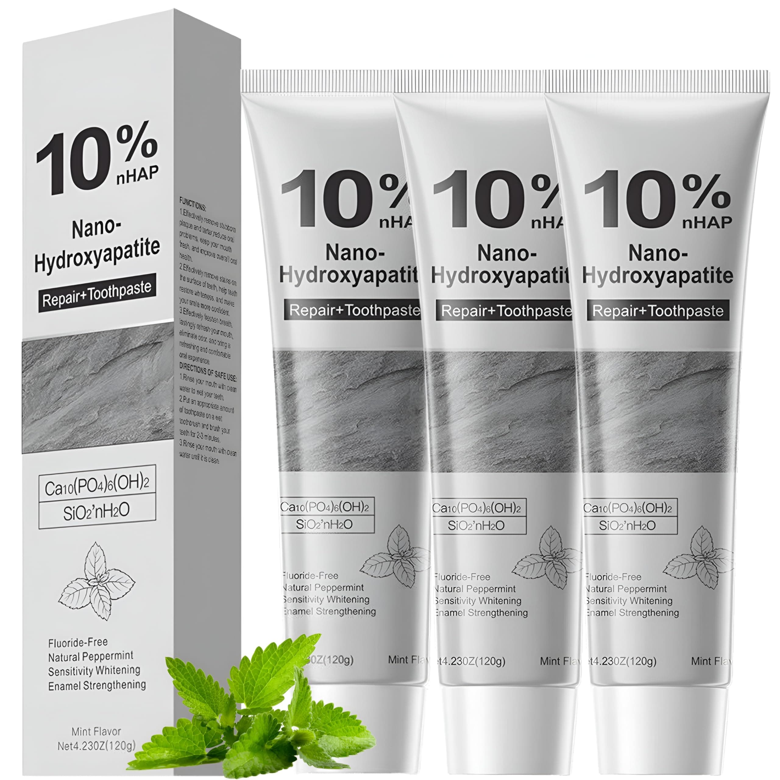10% Hidroxiapatita Pasta Dental sin Fluor