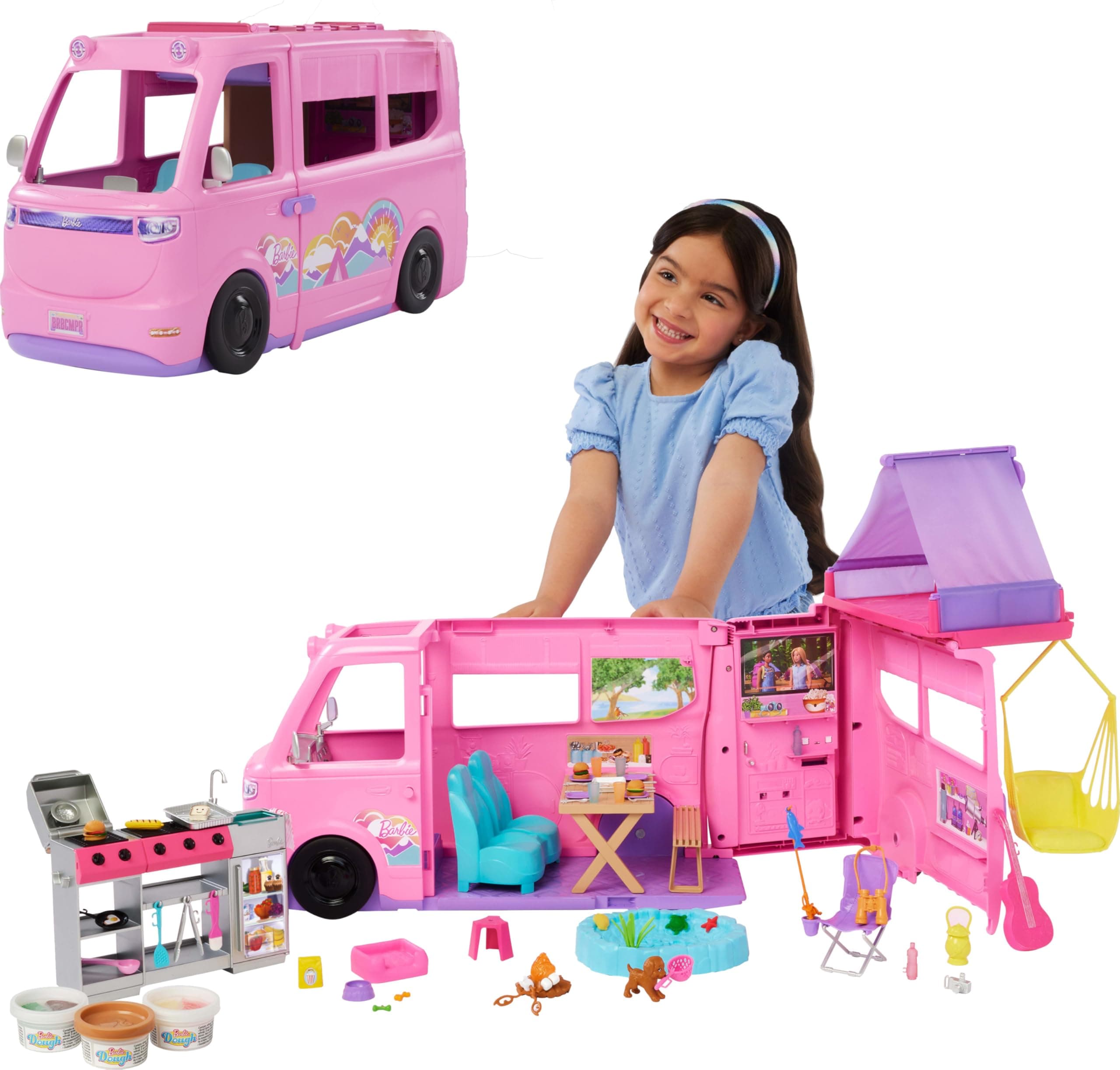 Barbie Cámper de los Sueños con 60 Accesorios