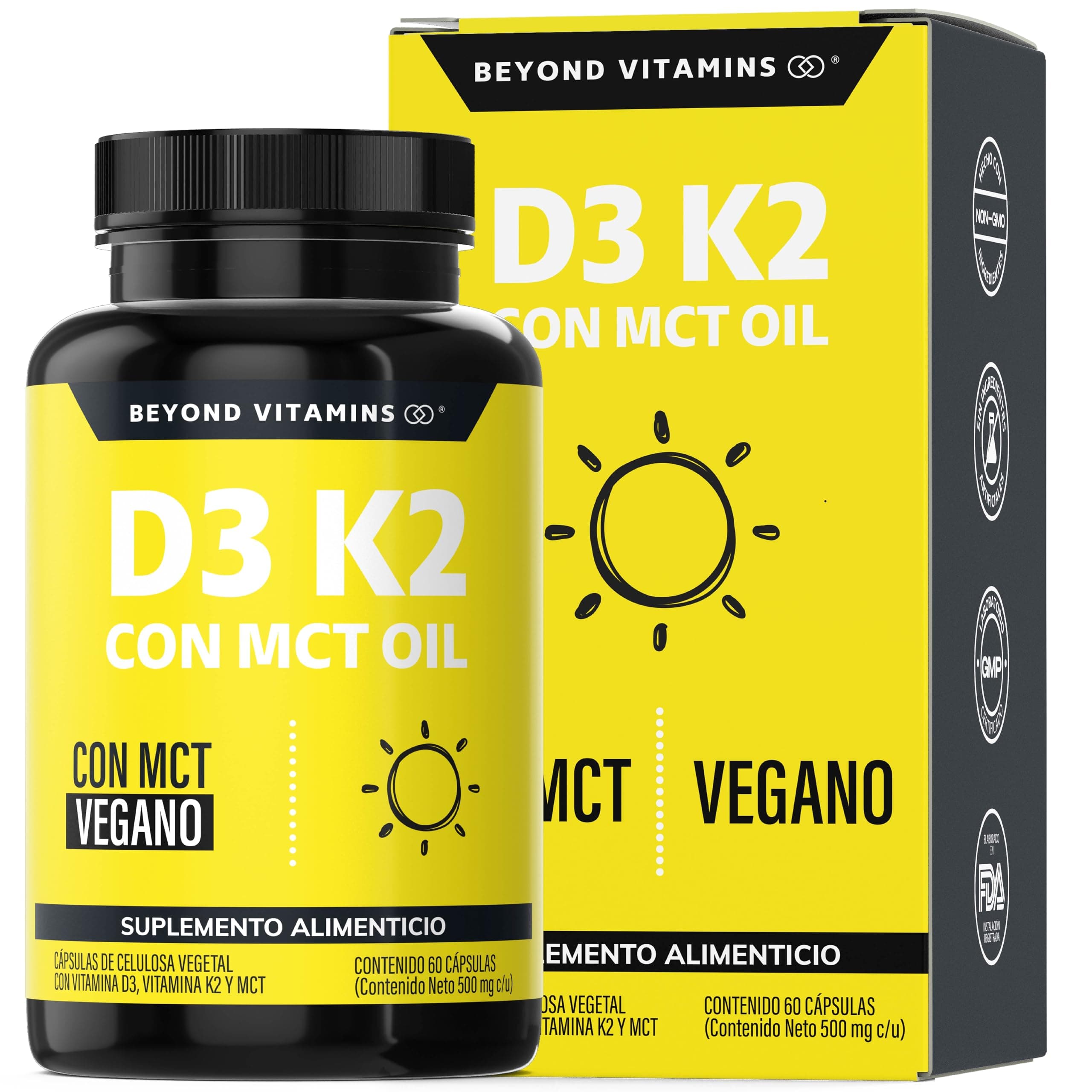 Vitamina D3 + K2 + MCT Oil