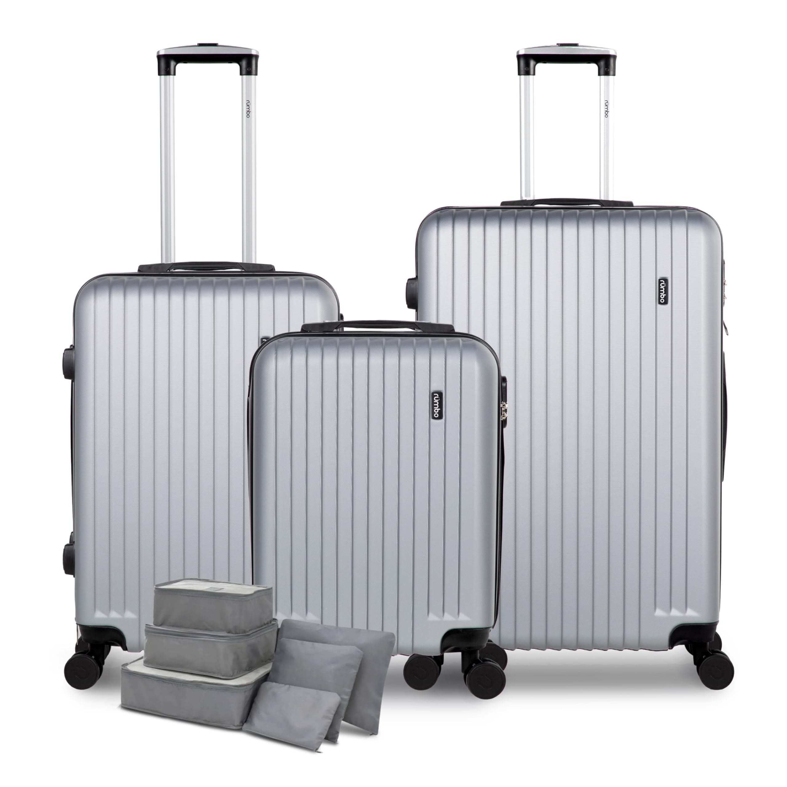 RUMBO Set de 3 Maletas ABS Ultra Resistente Tamaños 20”, 24” y 28”