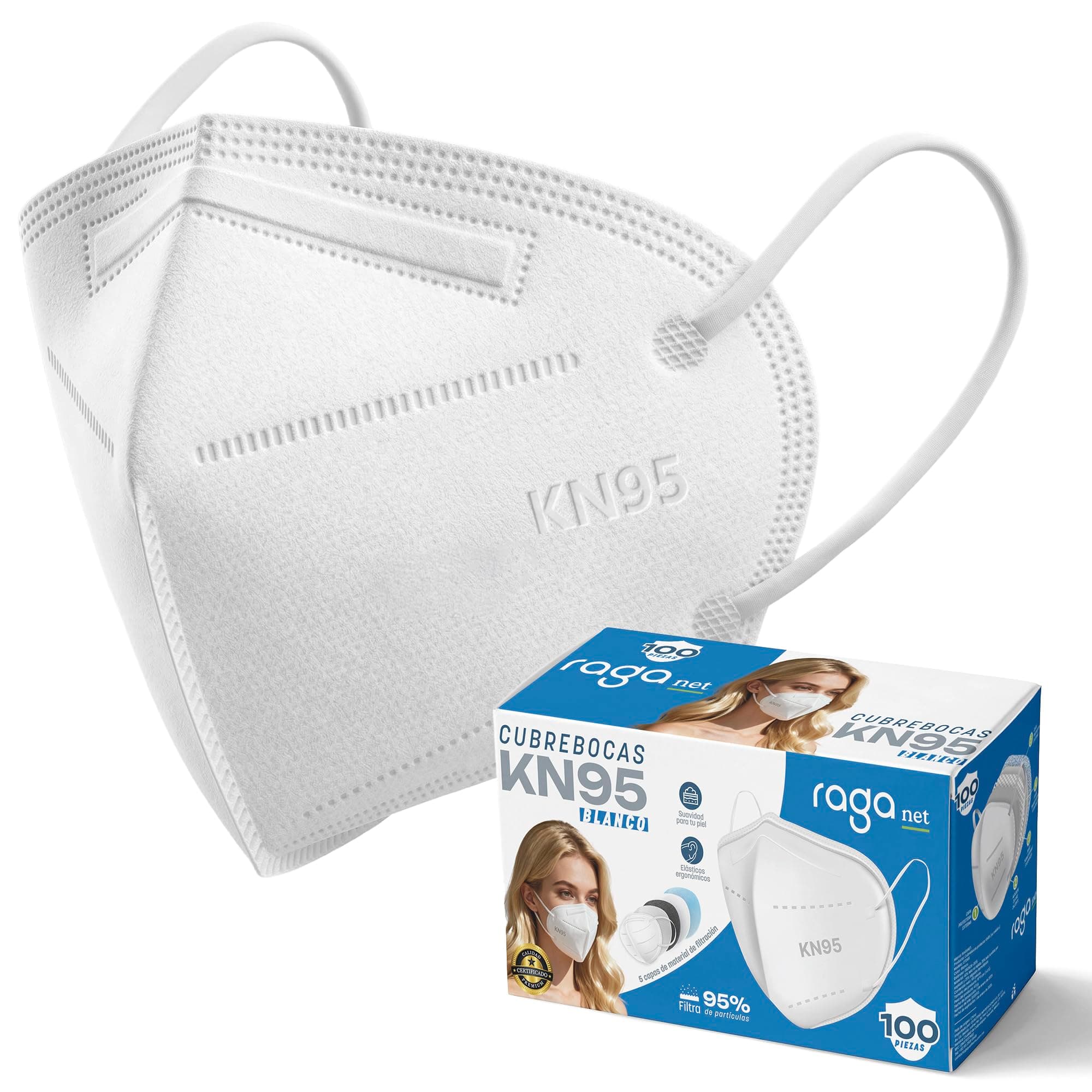 Raganet Cubrebocas KN95 100 Piezas