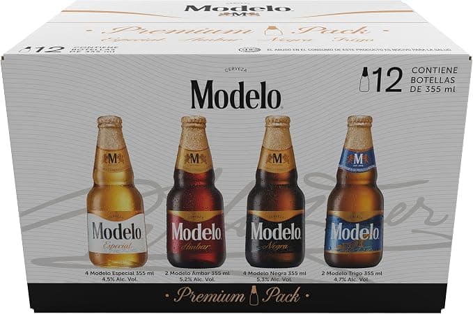 Cerveza Modelo Premium Pack 12 Botellas de 355ml