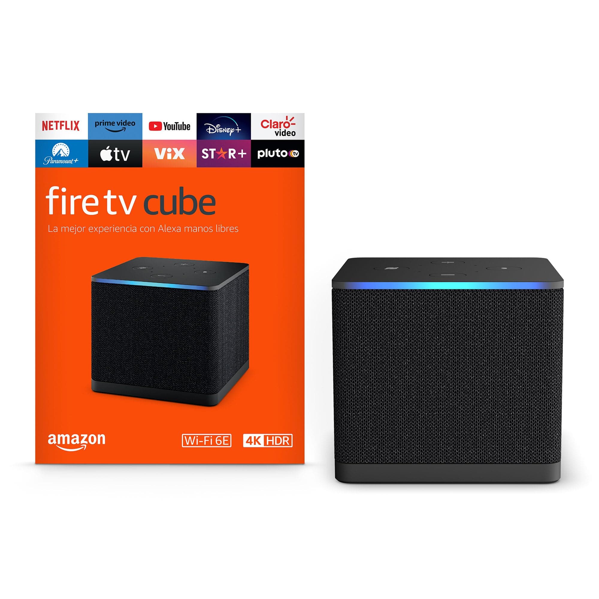 Fire TV Cube (modelo más reciente): Dispositivo de streaming controlado por voz
