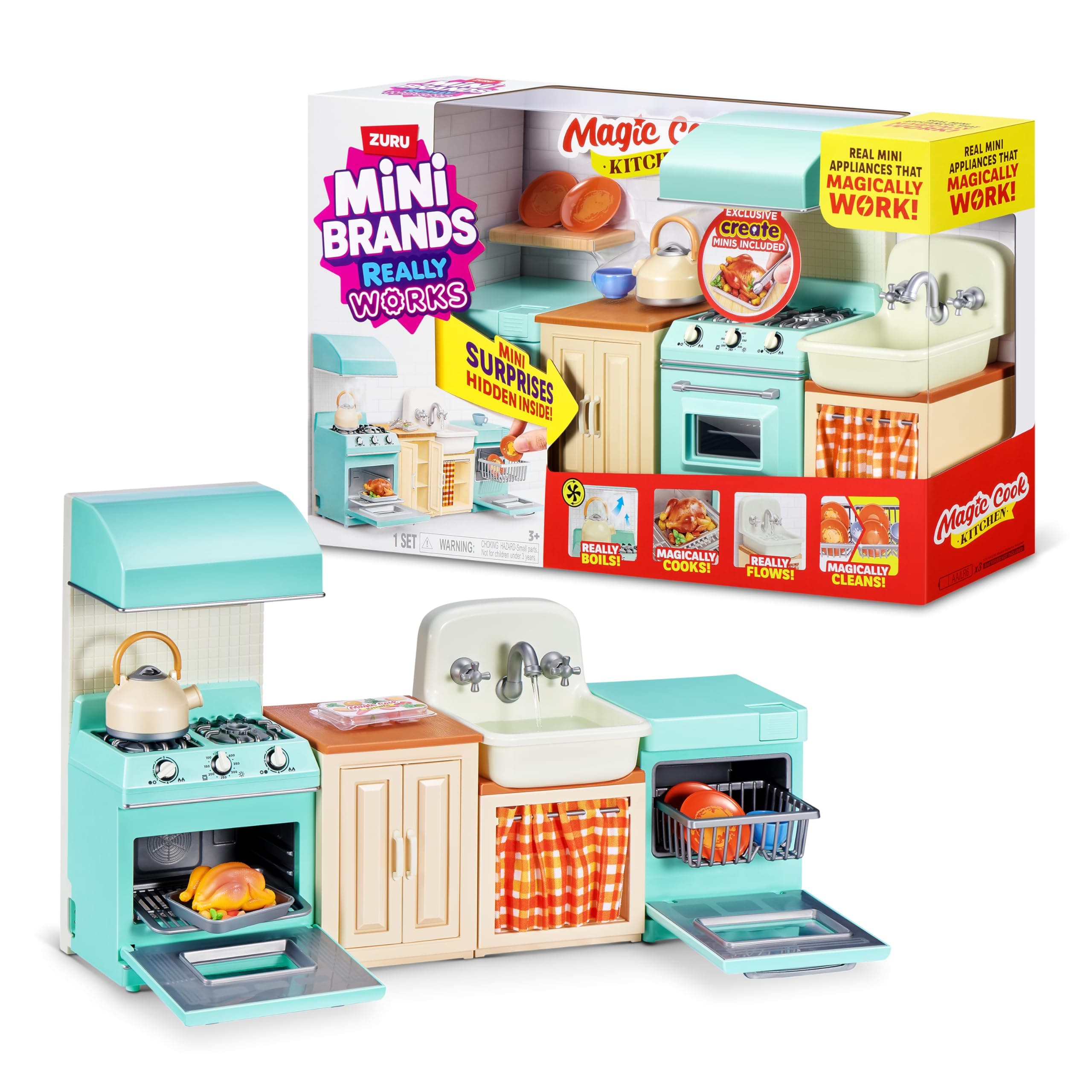 Mini Brands Magic Cook Kitchen Playset Serie 1 – Juego Coleccionable