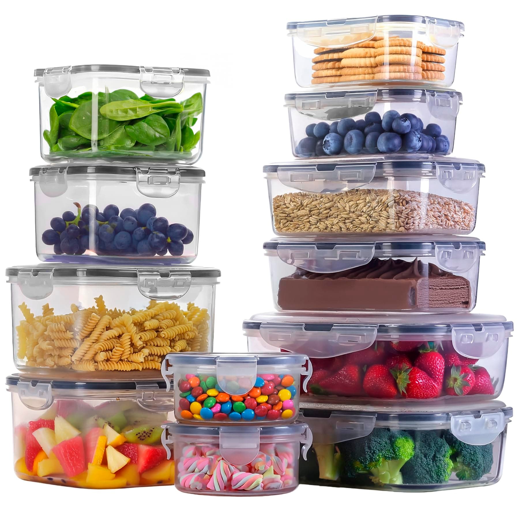 Raganet, Contenedores para Alimentos, Juego de Recipientes Hermeticos