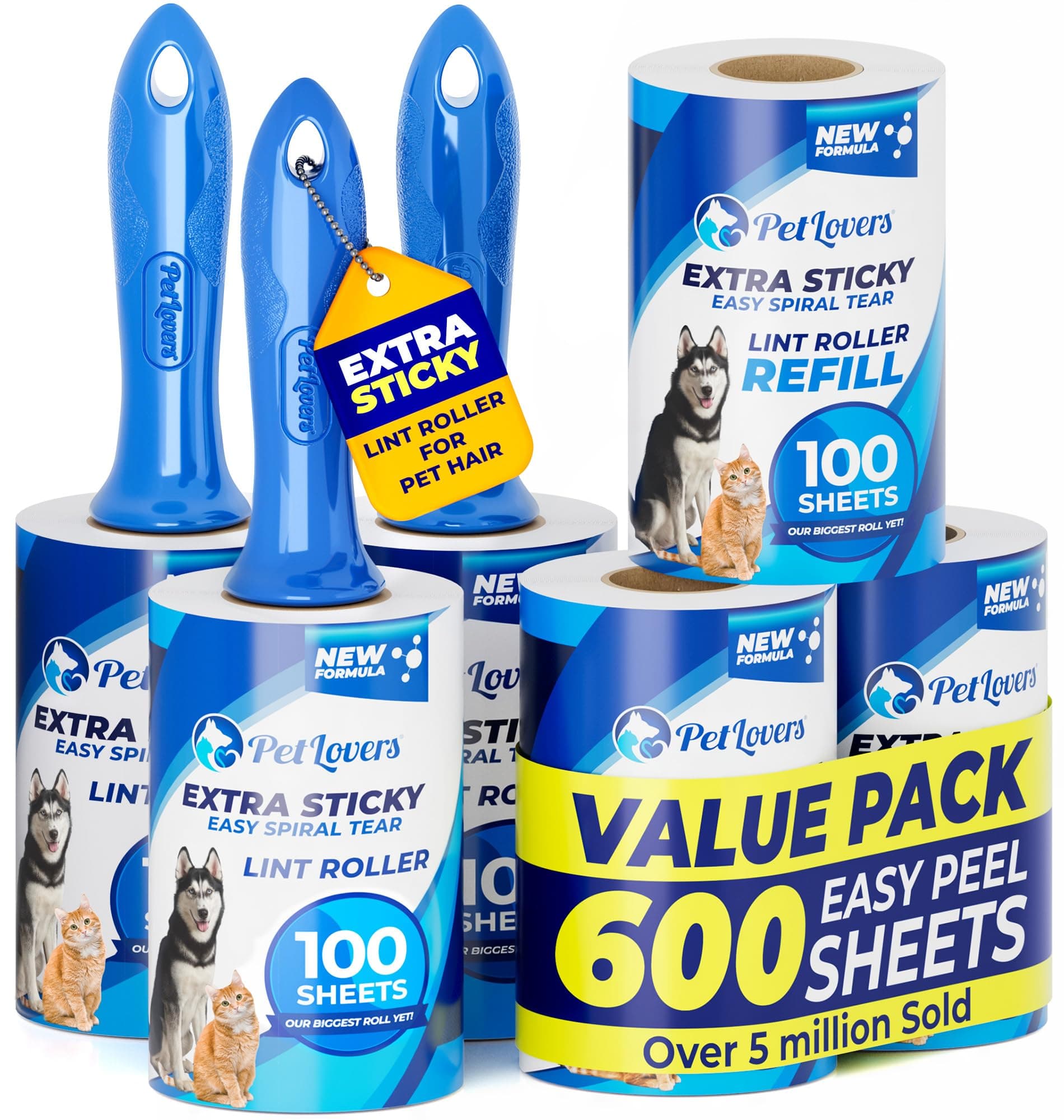 PetLovers Set de 600 Hojas Quita Pelusa para Ropa