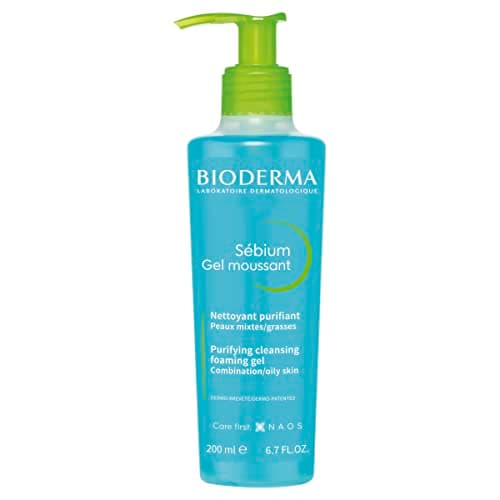 BIODERMA, Sébium Gel Moussant Pump, Limpiador Facial Menos Imperfecciones, Skincare Piel Grasa