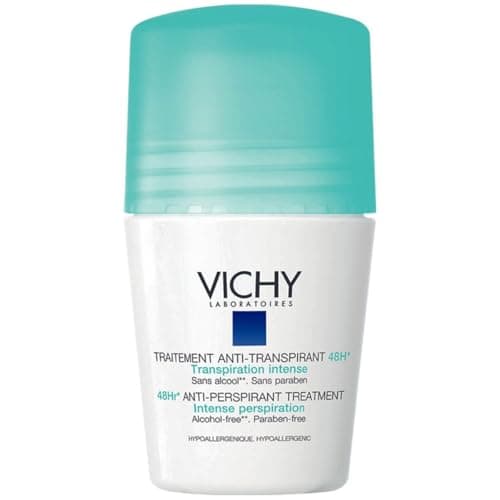 Vichy Deo Tratamiento Antitranspirante 48H Desodorante Roll On para Transpiración Intensa