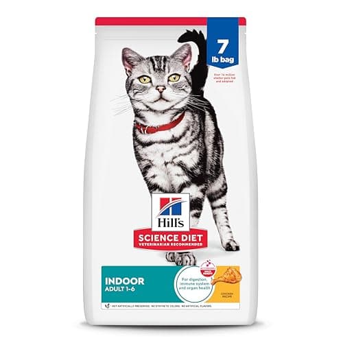 Hill's Science Diet Adult Indoor, Croquetas para Gato Adulto de Interiores Sabor Pollo 3.2kg