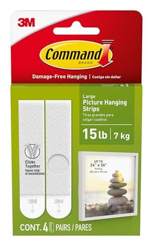 Command 3M Tiras Adhesivas Removibles para colgar cuadros