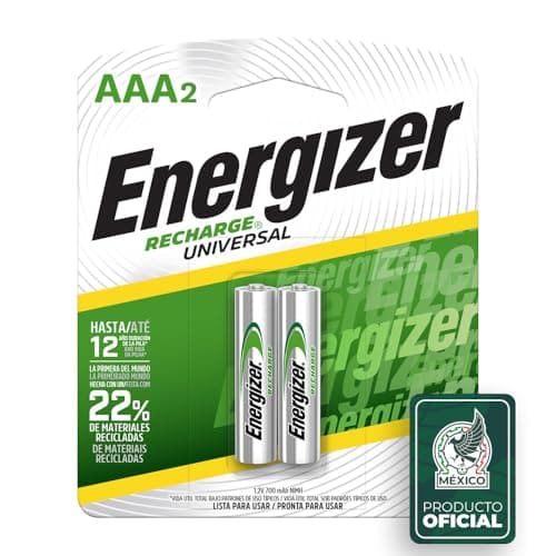 Energizer - Pilas Recargables AAA Recharge Universal 700 mAh