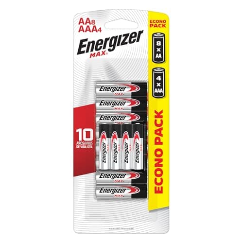 Energizer Pilas Alcalinas Tipo AA y AAA MAX Econopack