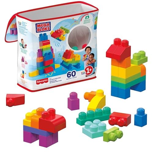 Mega Bloks Big Building Bag, 60-Piece (Classic)
