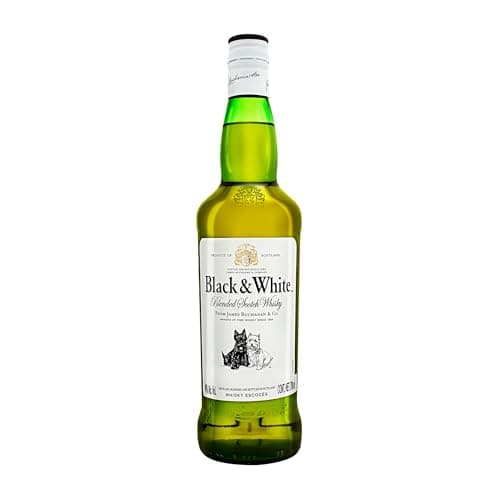 Black & White, Original 700ml, Whisky Blended Scotch, Suave y Equilibrado, Notas Cítricas y Herbales