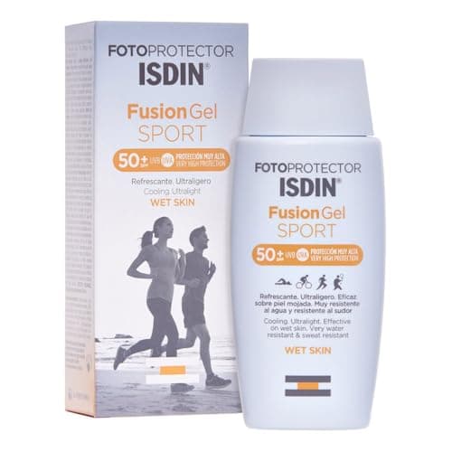 ISDIN Fotoprotector Fusion Gel Sport SPF 50+, Protector Solar Corporal en gel ideal para practicar