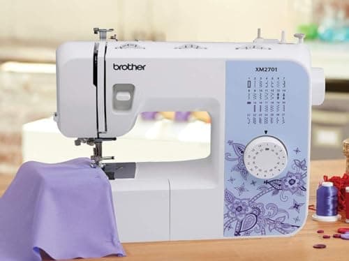Brother Máquina de coser, XM2701, máquina ligera con 27 puntadas, 6 pies de costura incluidos