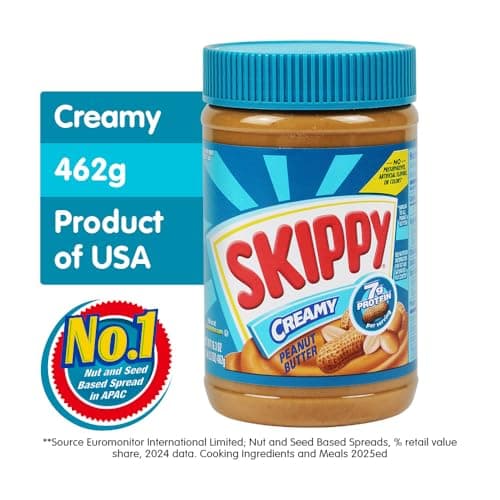 Skippy, Crema de Cacahuate Cremoso, 462 gr