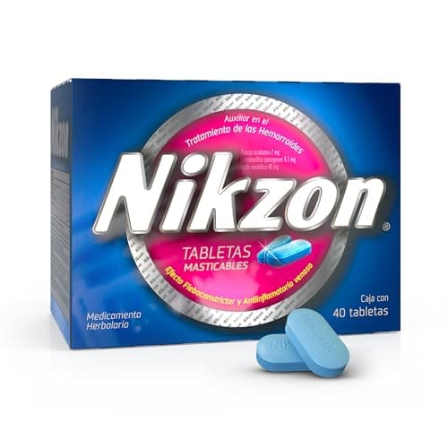 Nikzon Tabletas Masticables para Hemorroides – Alivio del Dolor