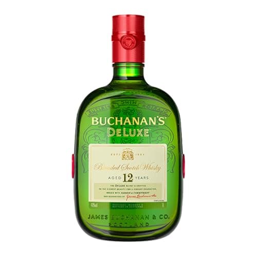 Buchanan's, Deluxe 12 años, Whisky Blended Scotch, 1L, Suave y Refrescante, Notas Cítricas de