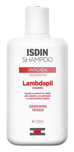 ISDIN Lambdapil, Shampoo Anticaída, Ayuda a Reducir la Caída del Cabello y Estimula el Crecimiento Capilar, 200ml