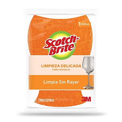 Scotch-Brite Fibra Esponja Cero Rayas para una Limpieza sin Rayar