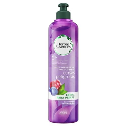 Crema para Peinar Herbal Essences Lavanda y Aceite de Almendras 285 ml - Rizos Definidos y Anti-Frizz