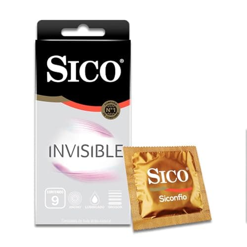 Condones Sico Invisible Ultra Sense 9 piezas