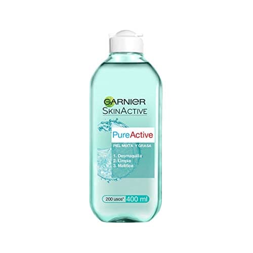 Garnier Skin Active Agua micelar desmaquillante Pure Active para piel mixta y grasa