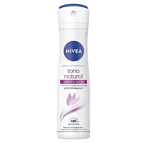 NIVEA Desodorante Aclarante para Mujer Tono Natural Efecto Satín (150 ml)