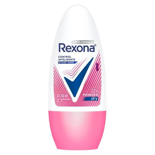 Rexona Powder Desodorante Antitranspirante para Mujer en Roll On Protección Seca y Fresca 50 ml