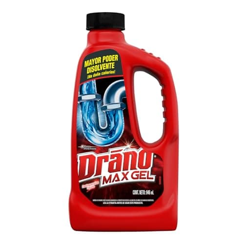 Drano Max Gel Destapacaños Líquido para Lavabo y Regadera, 946 ml