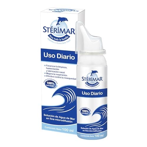 Stérimar Solución Humidificante Nasal Uso Diario 100 ml. Mejora la Respiración. Higiene Nasal