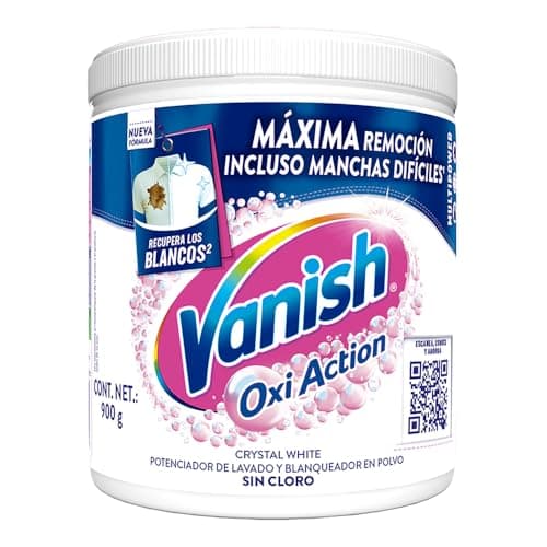 Vanish Quitamanchas Desinfectante para Ropa Blanca en Polvo de 900g