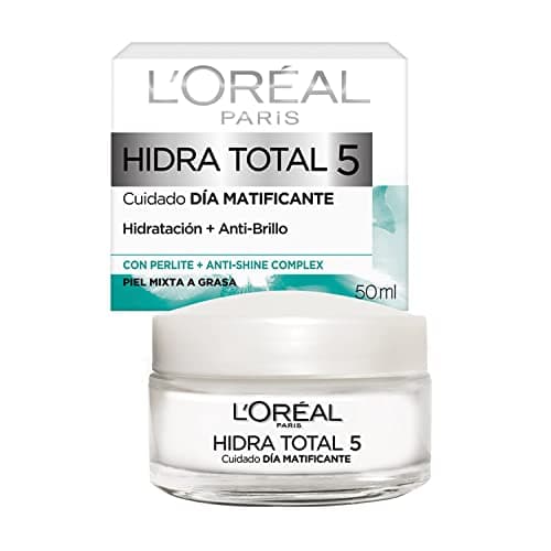 L'Oreal Paris, Crema Anti-Brillo Hidra Total 5 Matificante, 50Ml