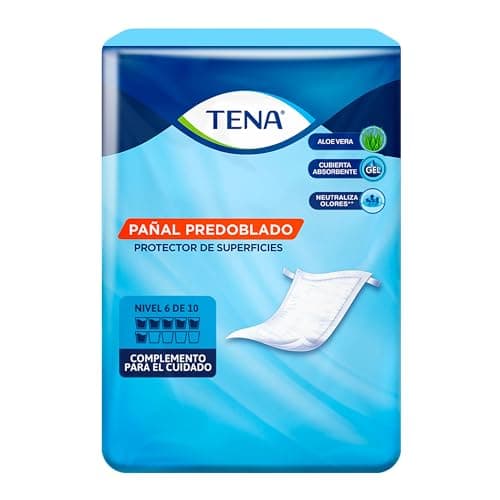 TENA; Protector de Cama Predoblado; Incontinencia Severa, Unitalla; 10 Piezas