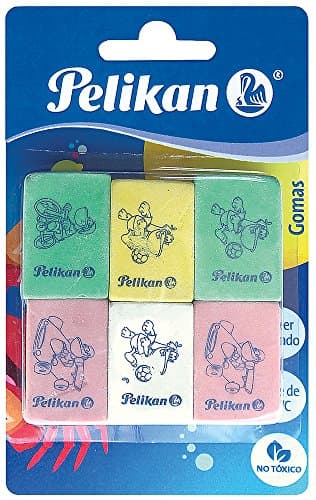Pelikan Tarjeta 6 gomas Multicolor