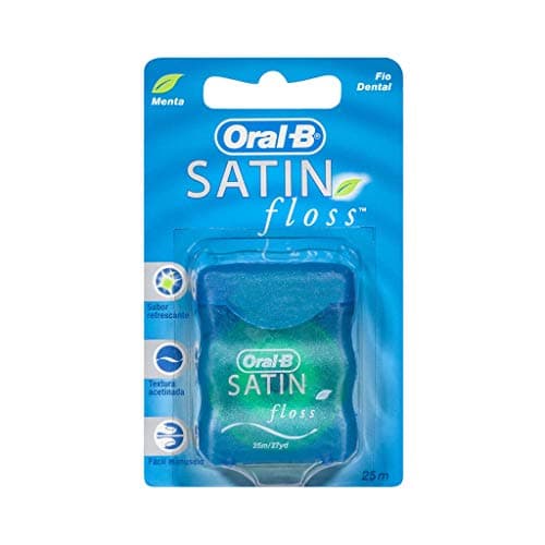 Oral-B Hilo Dental Satin Floss Sabor Menta Remueve Placa entre los Dientes, 1 Unidad