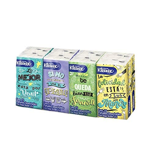 Pañuelos Kleenex Sellapack 8 Paquetes 15 Hojas Dobles