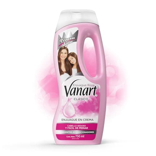 VANART Enjuague Rosa, Con activos acondicionadores para un cabello sedoso y fácil de peinar