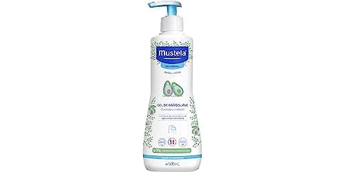 Mustela, Gel de Baño Corporal Suave, Bebés y Niños, 500 ml