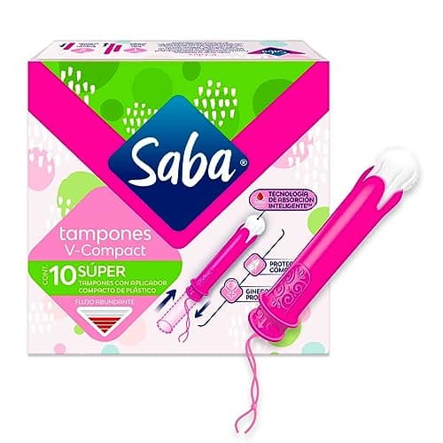 Saba Tampones Super Con Aplicador Compacto
