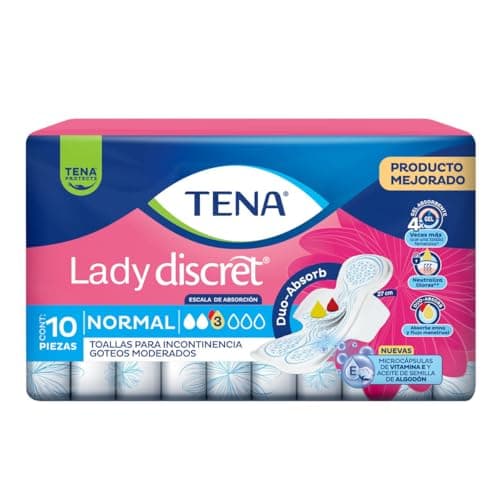 Tena Lady Tena Lady Discret Normal; Toalla Para Mujer