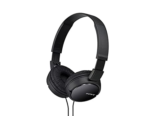 Sony MDR-ZX110/BCUC Audífonos de Diadema Plegables y Giratorios, color Negro