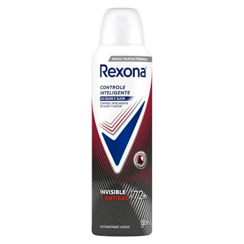 Rexona Antibacterial + Invisible Desodorante Antitranspirante para Mujer en Aerosol Antimanchas 90 g
