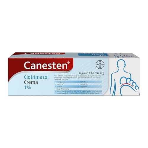 Canesten Antimicótico, Crema Eficaz para el Tratamiento Contra el Pie de Atleta, Clotrimazol 1%
