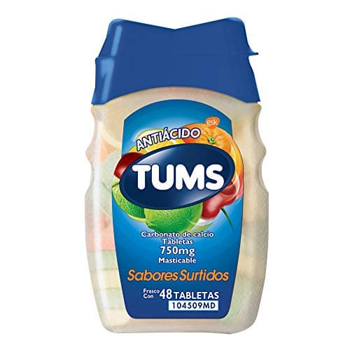 TUMS Antiácido con Carbonato De Calcio 750mg